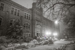 (Photo courtesy Andrew Mather) UCM's Administration building welcomes round two.