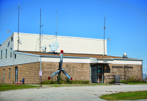 FILE PHOTO BY ANDREW MATHER This is the current terminal at the Max B. Swisher Skyhaven Airport.