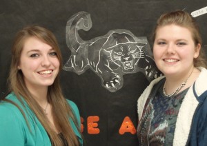 (Courtesy photo) Katie Tobias (left) and Kortnie Bellury (right) were finalists at District Tournament.