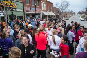 Runners of all ages join together for the event. 