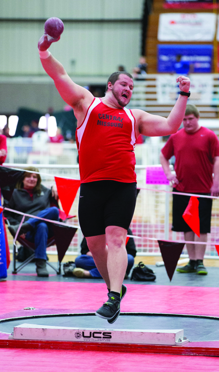 Senior Zak Thompson finished fifth in the discus and got a provisional qualifying mark at the Pittsburg State Classic Saturday. He got sixth in the shot put. (Photo by ANDREW MATHER, Photo Editor)