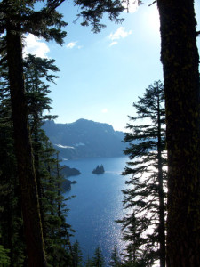 (Photo by Sandy Irle) Crater Lake National Park is home to the seventh deepest lake in the world, the deepest in the United States at almost 2,000 feet and fed only by rain and snow. 