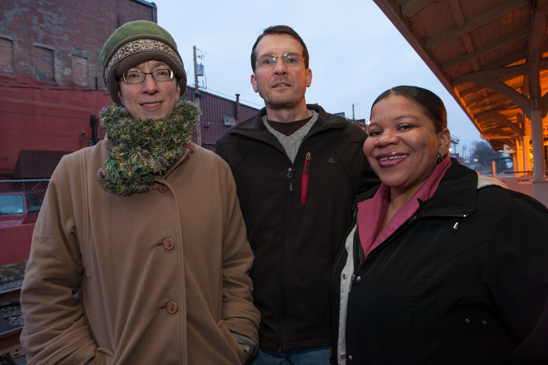 (From left) Suzy Latare, Pastor Joel Kurz, and Erica Collins have taken over as directors of the point-in-time count since Bob Vickers led the first count in 2010.