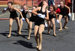 The Grace Performance Studio Dance Team performs “Cupcakes” Saturday at Burg Fest in downtown Warrensburg. Grace Performace Studio is based in Clinton, Missouri. 