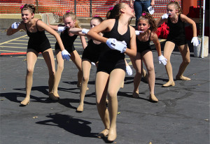 The Grace Performance Studio Dance Team performs “Cupcakes” Saturday at Burg Fest in downtown Warrensburg. Grace Performace Studio is based in Clinton, Missouri.