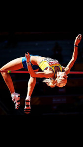 PHOTO VIA ERIKA KINSEY'S FACEBOOK PROFILE Kinsey, a Sweden native, set a personal record of 1.89m in the high jump during the IAAF World Championships in Beijing, China, last August.