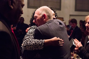 After Mama J’s keynote speech, Ambrose gives her a heartfelt embrace.