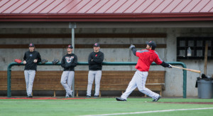 PHOTO BY BRANDON BOWMAN / PHOTO EDITOR The Mules baseball team practiced for the first time on their new turf field on Tuesday. “There will be an adjustment for our infielders with the speed of the turf and our pitchers throwing off a turf mound,” said Kyle Crookes, Mules head baseball coach.