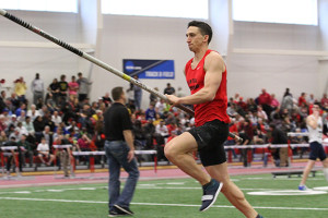 PHOTO SUBMITTED BY UCM ATHLETICS Junior Cole Phillips earned his second straight All-American honors Saturday, March 12 at the D II Indoor National Championships hosted by Pittsburg State after clearing the 17-1 bar.