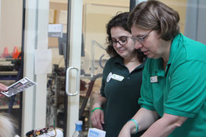 PHOTO BY ANDREA LOPEZ / MULTIMEDIA EDITOR A New Jersey based organization called Attitudes in Reverse presented an exhibit in the Student Recreation and Wellness Center Tuesday afternoon to raise awareness of mental health and suicide prevention. 