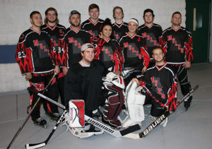 PHOTO SUBMITTED BY ANN RATLIFF The 2015-16 UCM Roller Hockey Team (From left) Bottom Row: Brian McQueen, Cody Archer. Middle Row: Salma Abouelhana, Miranda Roberts. Top Row: Steven Martka, Tom Ratliff, Jake Rohrer, Gabe Kierath, Ryan Esker, Mike Butterfield, Jeremy Geear.
