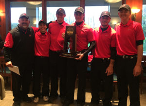 The Mules golf team advanced to the NCAA-II Championships May 16-20 in Denver, Colo.