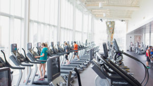 PHOTO BY BRANDON BOWMAN/PHOTOGRAPHER UCM Students enjoy a workout at the Student Recreation and Wellness Center.