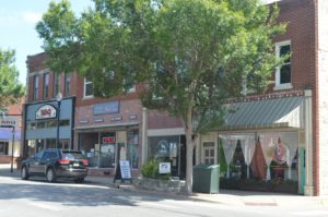 PHOTO BY CASSIE SLANA / SENIOR WRITER The Holden and Pine Streets Commercial Historic District stretches from the Johnson County Justice Center to Warrensburg's historic train depot.