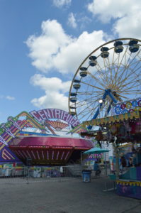 PHOTO BY CASSIE SLANA / SENIOR WRITER The carnival midway is open every day durning the Missouri State Fair's 10-day run.