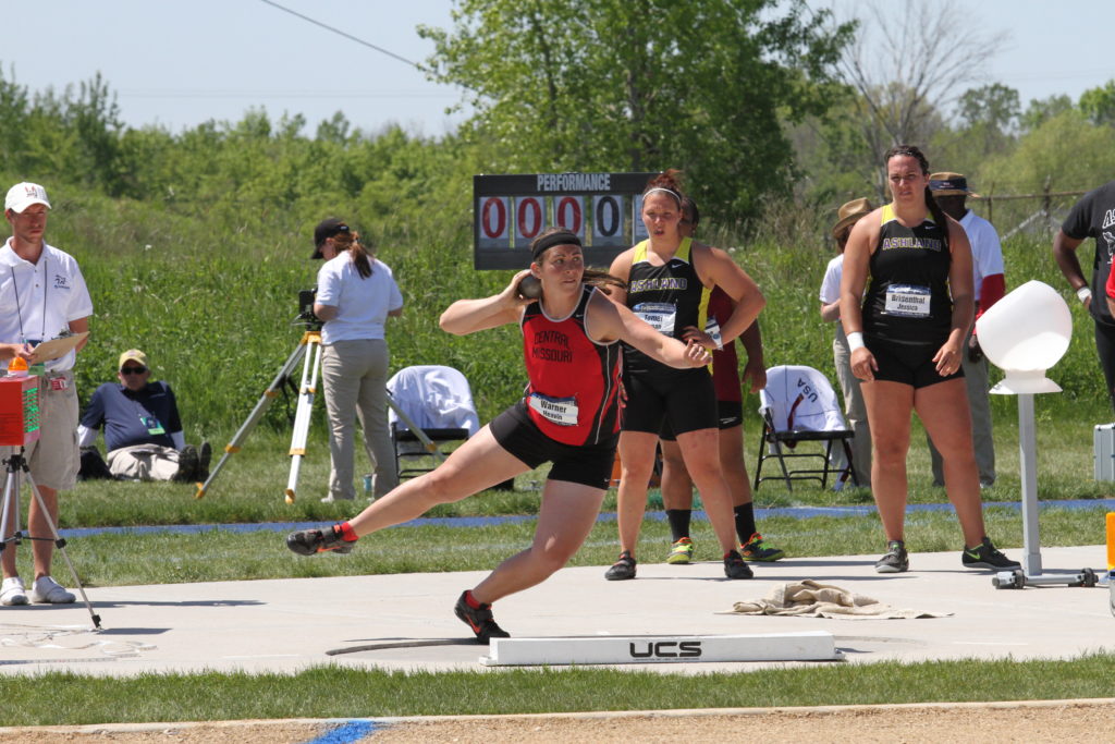 PHOTO SUBMITTED BY UCM ATHLETICS MEDIA RELATIONS