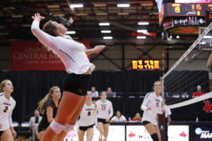 PHOTO SUBMITTED BY UCM PHOTO SERVICES Molly Lawrence has played all three front row positions for the Jennies this semester. 