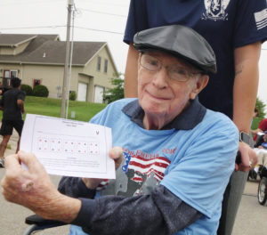 PHOTO PROVIDED BY MISSOURI VETERANS HOME John Cox, a veteran of the Missouri Veterans Home, competes in the poker run.